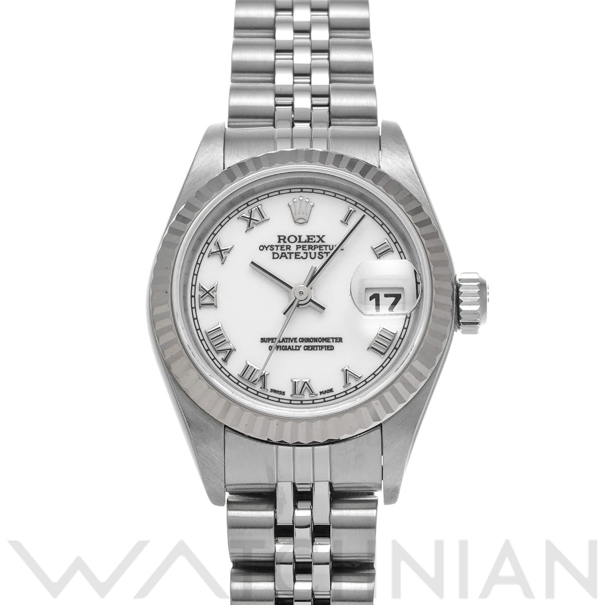 ロレックス デイトジャスト 79174 ホワイト レディース 時計 【中古】【wristwatch】