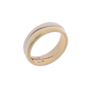 カルティエ ラブミー リング #50 シルバー K18イエローゴールド YG/K18ホワイトゴールド WG レディース ジュエリー 【中古】【jewelry】