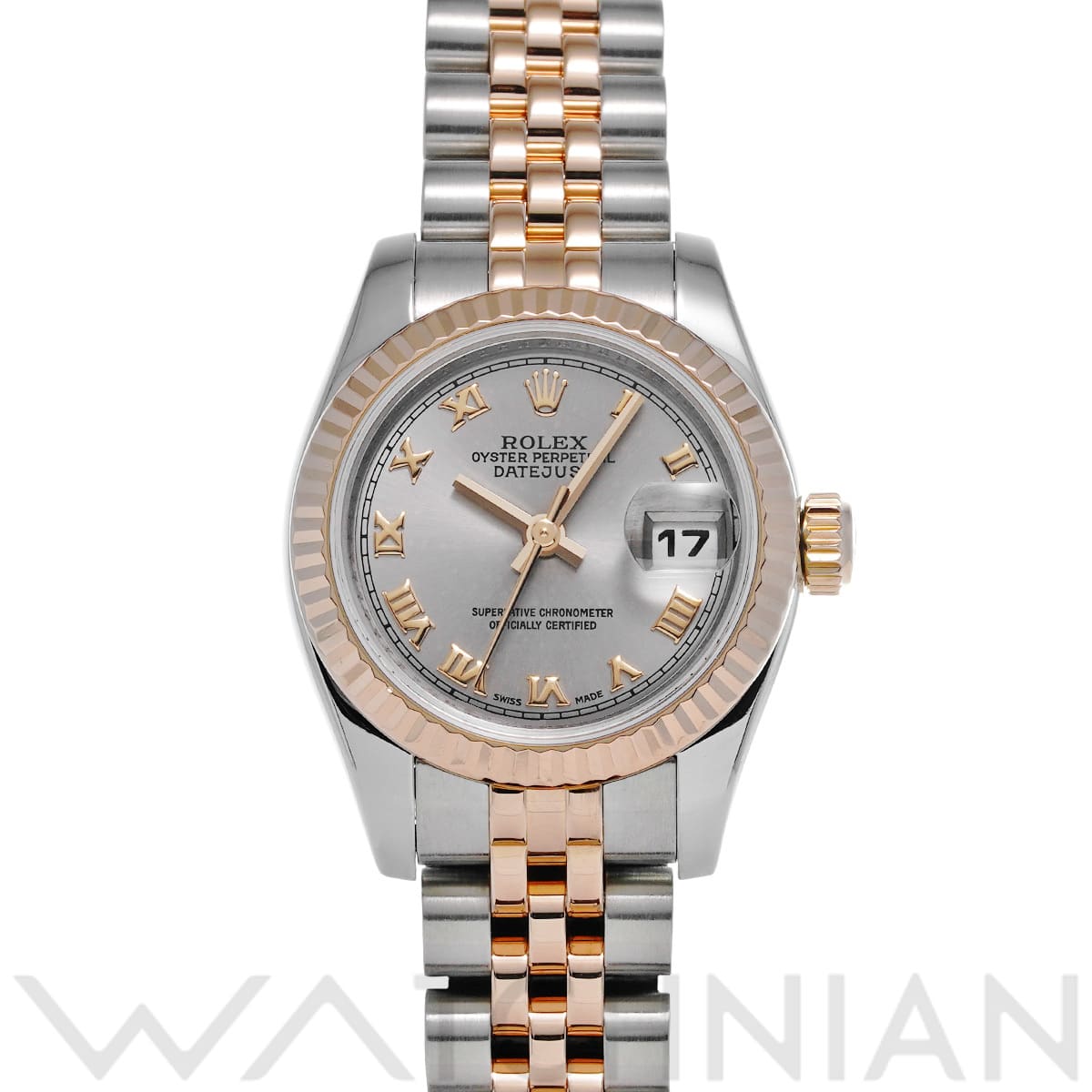 ロレックス デイトジャスト 179171 グレー レディース 時計 【中古】【wristwatch】