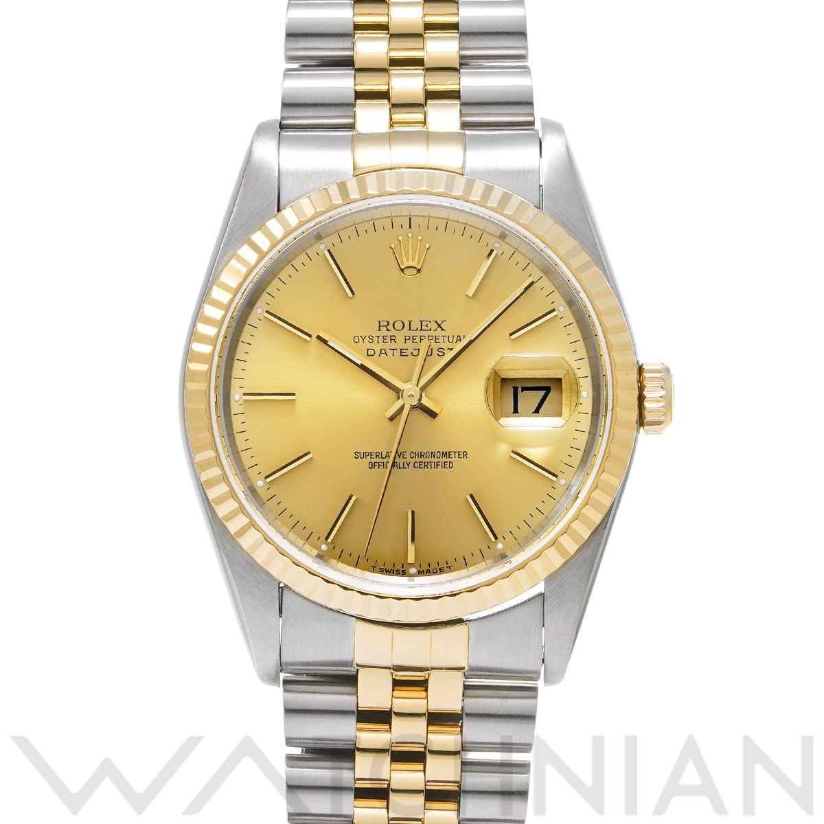 ロレックス デイトジャスト 16233 シャンパン メンズ 時計 【中古】【wristwatch】