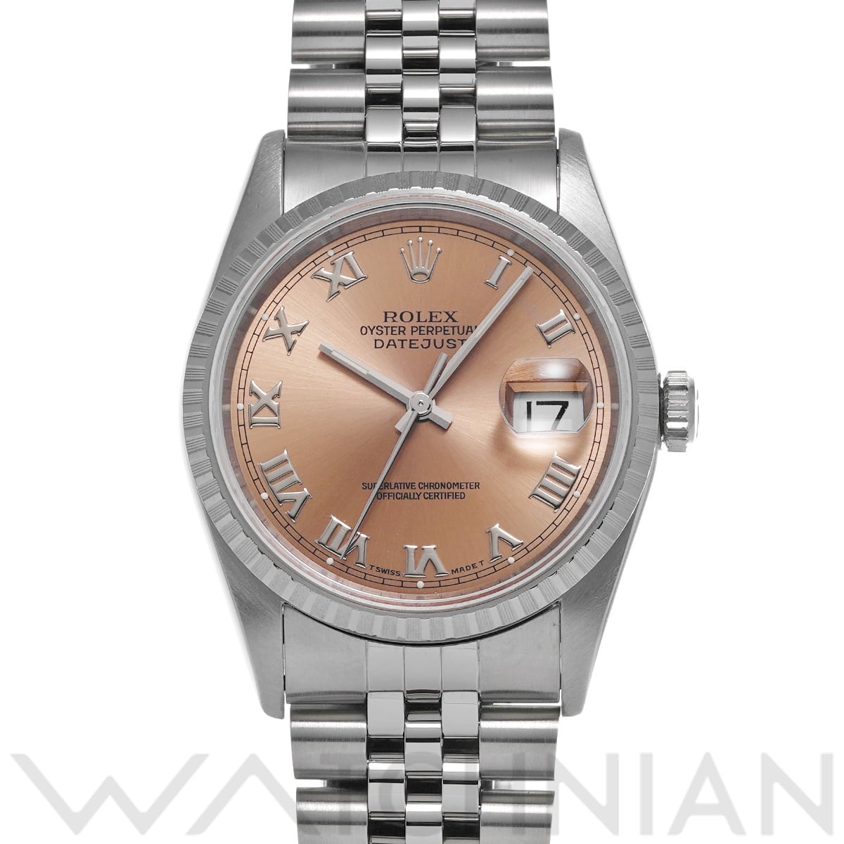 ロレックス デイトジャスト 16220 ピンク メンズ 時計 【中古】【wristwatch】