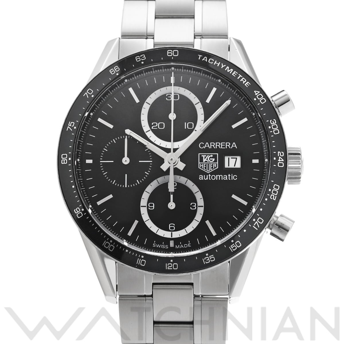 タグ ホイヤー カレラ キャリバー16 クロノグラフ CV2010.BA0794 ブラック メンズ 時計 【中古】【wristwatch】