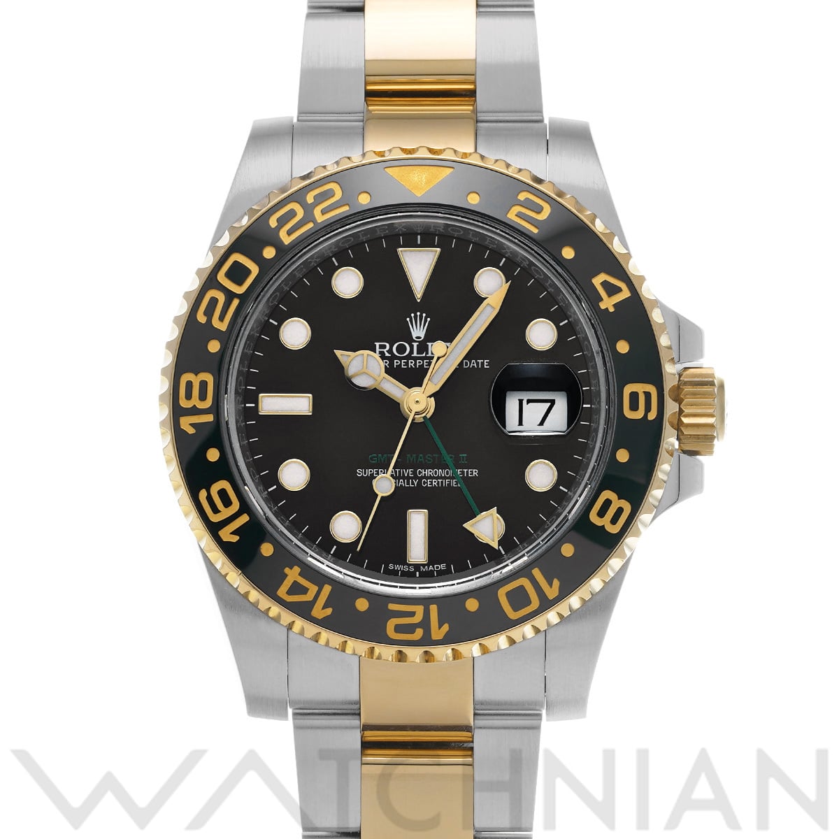 ロレックス GMTマスターII 116713LN ブラック メンズ 時計 【中古】【wristwatch】