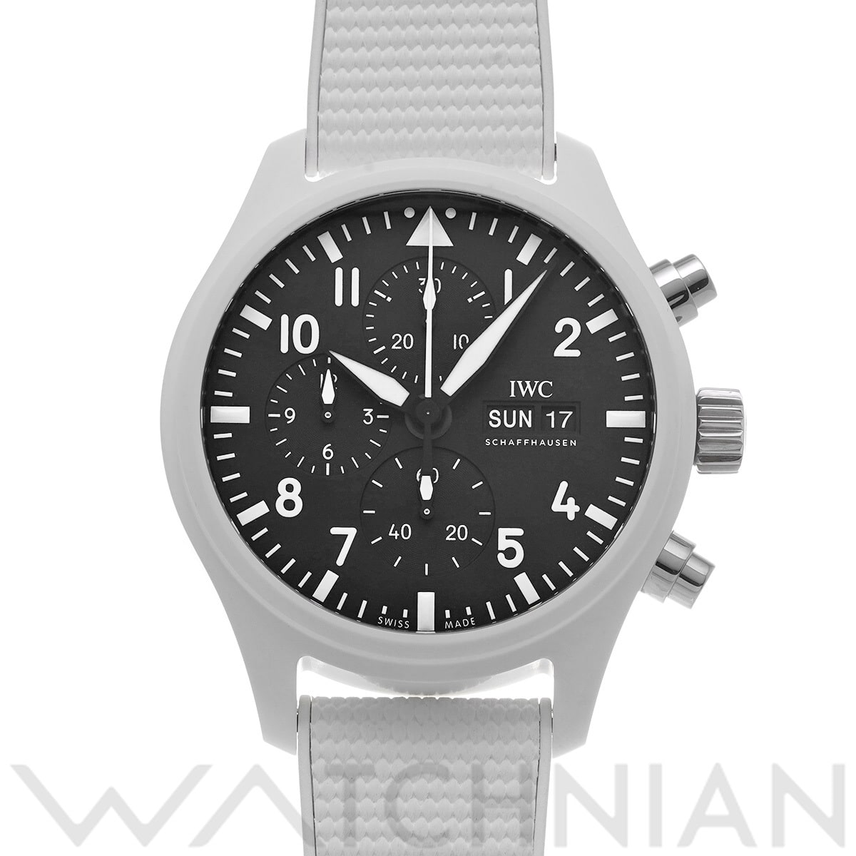 IWC パイロットウォッチ クロノグラフ トップガン レイク タホ IW389105 ブラック メンズ 時計 【中古】【wristwatch】