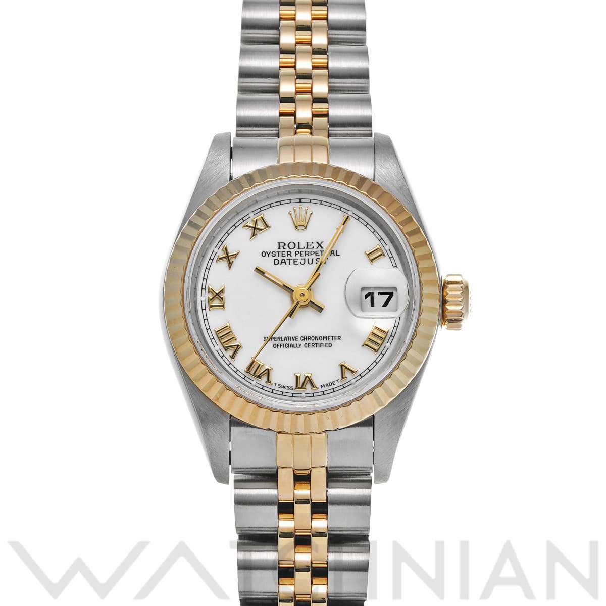 ロレックス デイトジャスト 69173 ホワイト レディース 時計 【中古】【wristwatch】