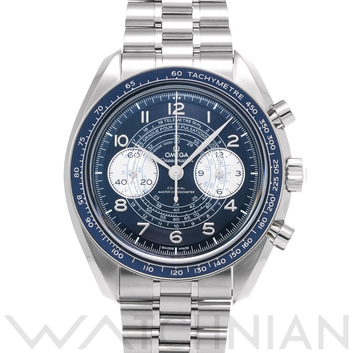 オメガ スピードマスター クロノスコープ コーアクシャル マスタークロノメーター 329.30.43.51.03.001 ブルー/シルバー メンズ 時計 【中古】【wristwatch】