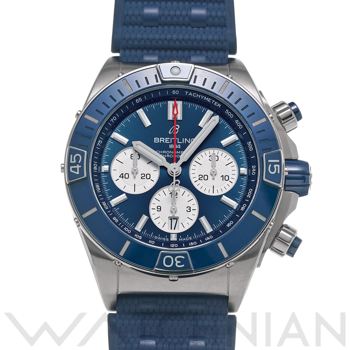 ブライトリング スーパー クロノマット B01 44 AB0136161C1S1 ブルー/シルバー メンズ 時計 【中古】【wristwatch】