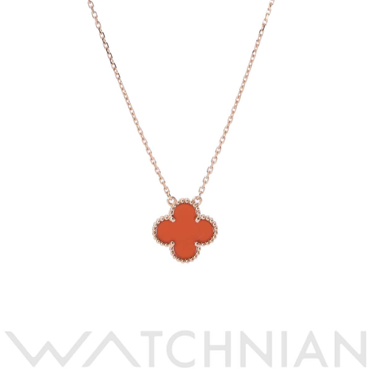 ヴァン クリーフ&アーペル ヴィンテージアルハンブラ ネックレス ゴールド VCARD38500 K18イエローゴールド YG レディース ジュエリー 【中古】【jewelry】