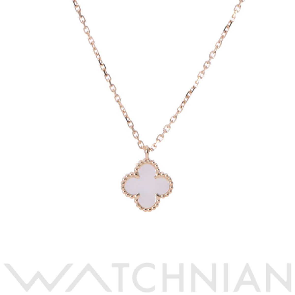 ヴァン クリーフ&アーペル スウィートアルハンブラ ネックレス ゴールド VCARF69100 K18イエローゴールド YG レディース ジュエリー 【中古】【jewelry】