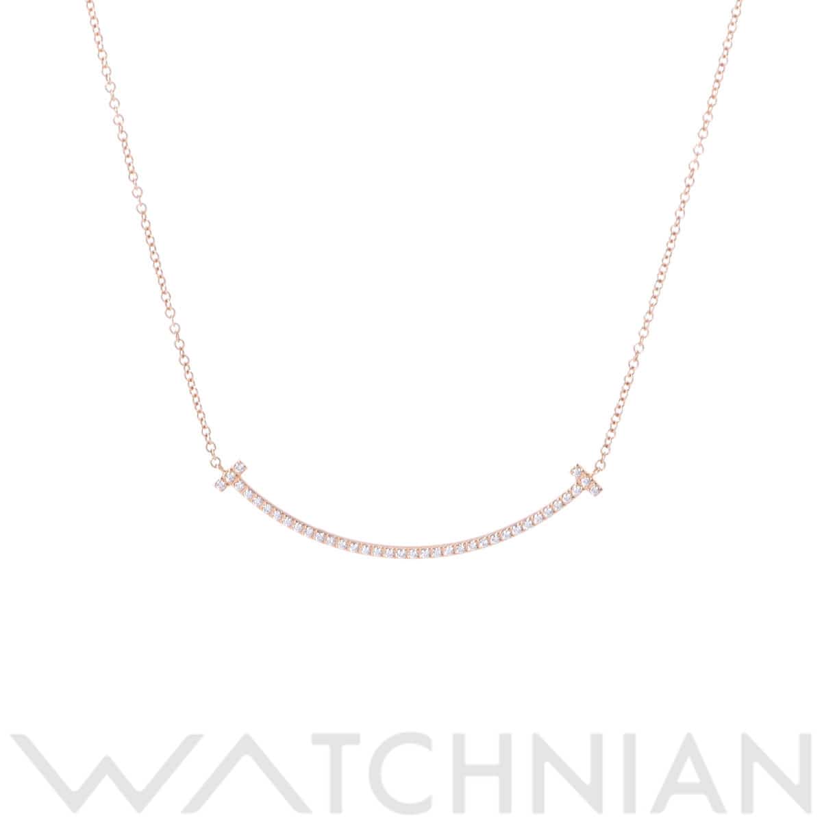 ティファニー Tスマイル ネックレス スモール ゴールド K18ピンクゴールド PG レディース ジュエリー 【中古】【jewelry】