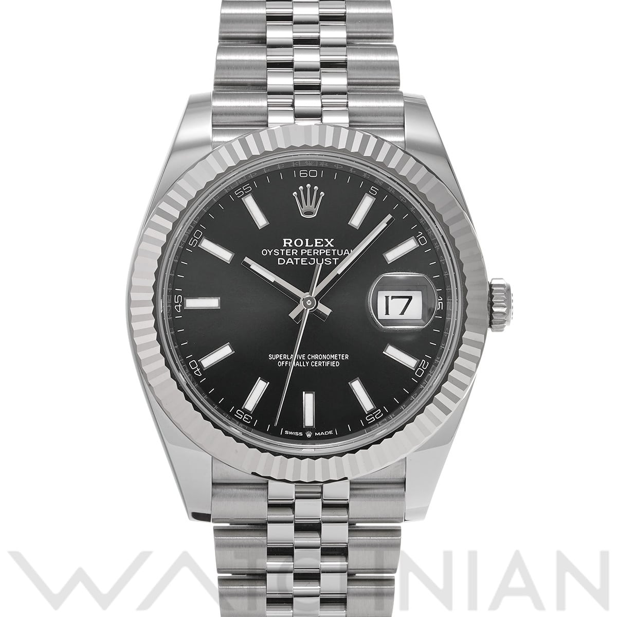 ロレックス デイトジャスト 41 126334 ブライトブラック メンズ 時計 【新品】【wristwatch】