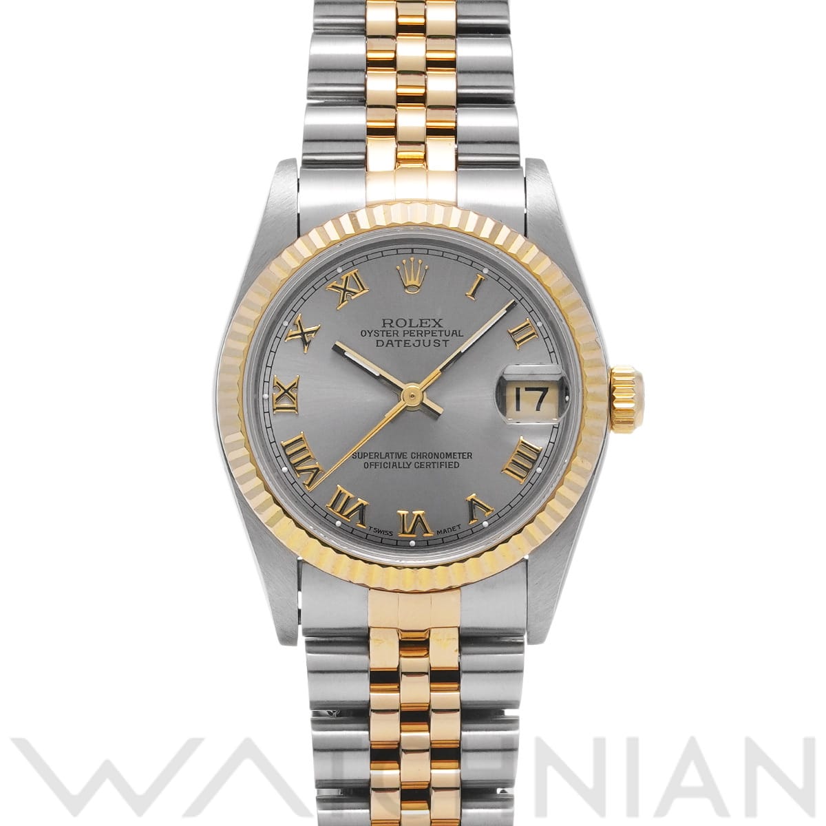 ロレックス デイトジャスト 68273 グレー ユニセックス 時計 【中古】【wristwatch】