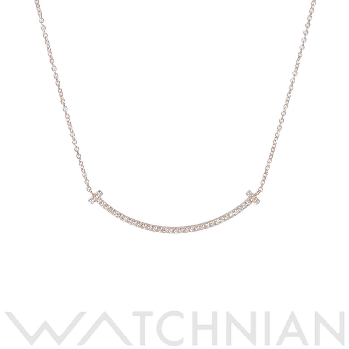 ティファニー Tスマイル ネックレス スモール ゴールド K18イエローゴールド YG レディース ジュエリー 【中古】【jewelry】