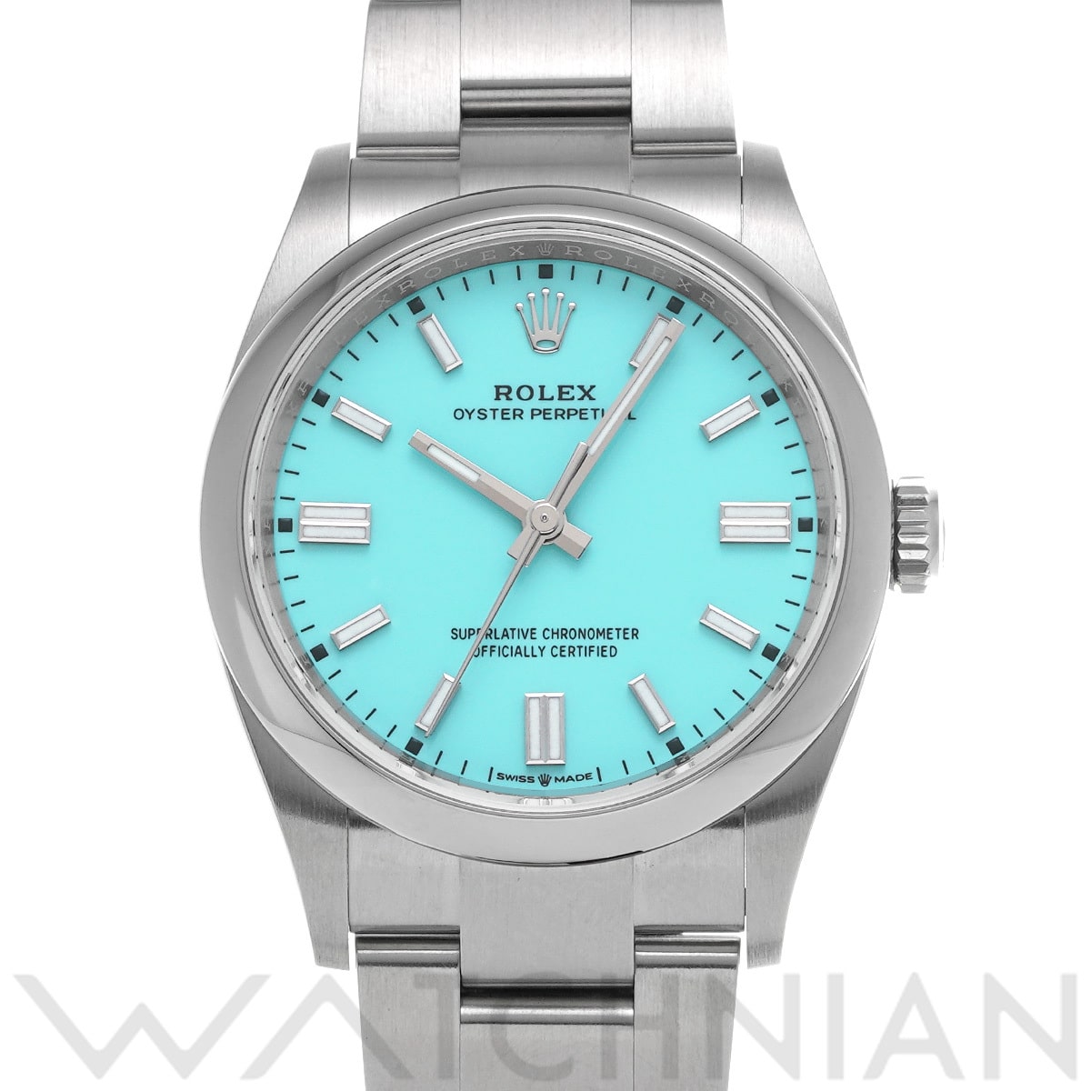 ロレックス オイスターパーペチュアル 36 126000 ターコイズブルー メンズ 時計 【中古】【wristwatch】