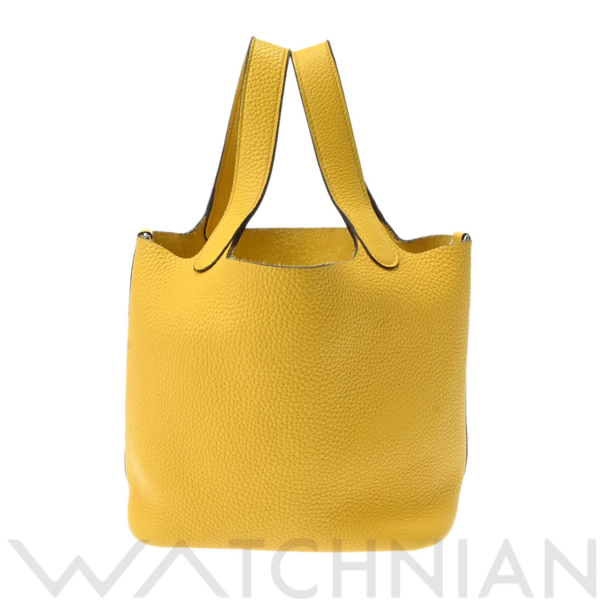 エルメス ピコタン ロック PM ジョーヌナブル/パラジウム金具 トリヨンクレマンス レディース バッグ 【中古】【bag】