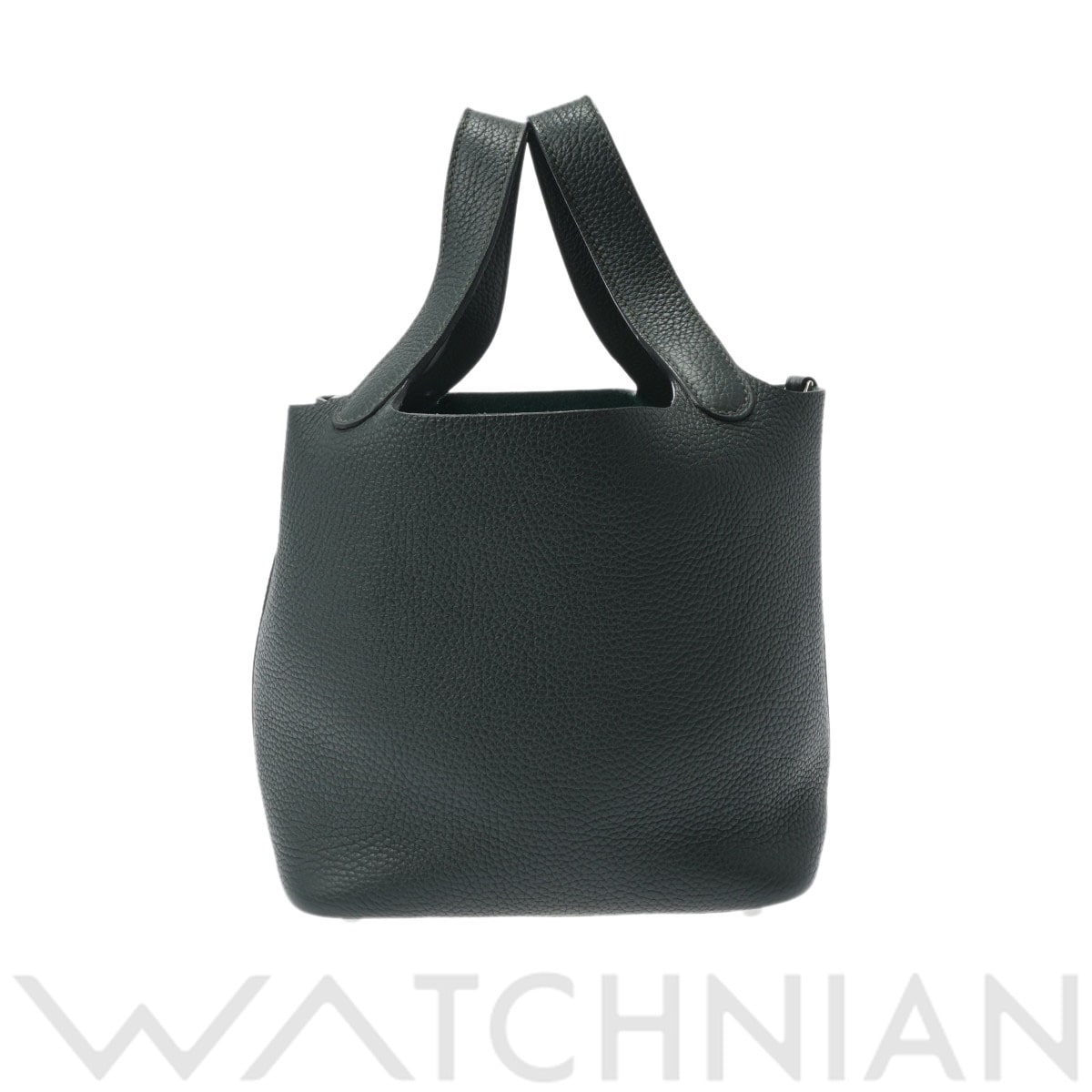 エルメス ピコタン ロック PM ヴェールアングレ/パラジウム金具 トリヨンクレマンス レディース バッグ 【中古】【bag】