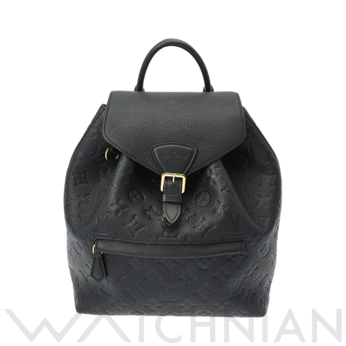 ルイ ヴィトン モノグラムアンプラント モンスリ PM ノワール M45205 レザー レディース バッグ 【中古】【bag】