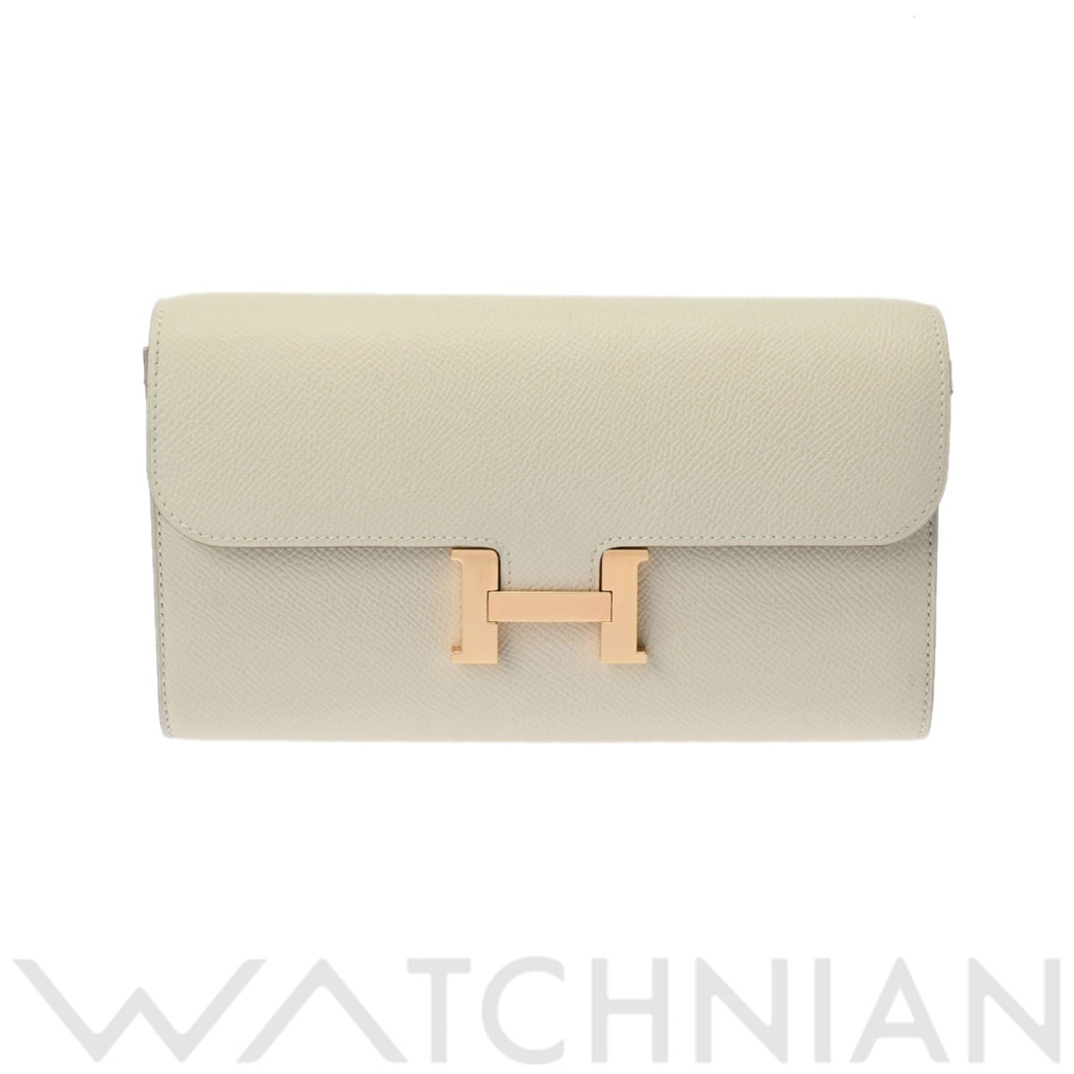 エルメス コンスタンスロング トゥーゴー クレ/ゴールド金具 ヴォーエプソン レディース 財布 【中古】【purse】