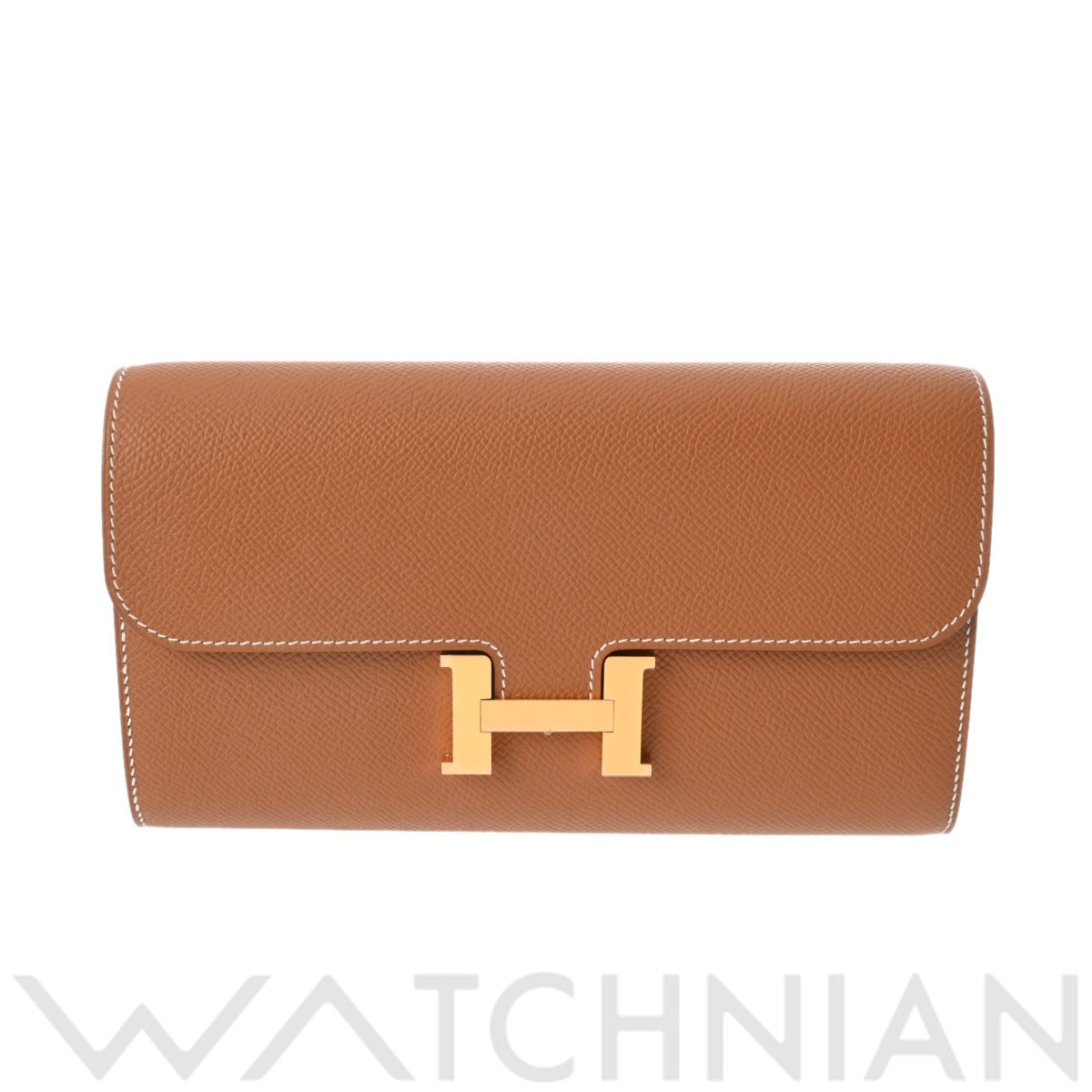 エルメス コンスタンスロング トゥーゴー ゴールド/ゴールド金具 ヴォーエプソン レディース 財布 【未使用】【purse】