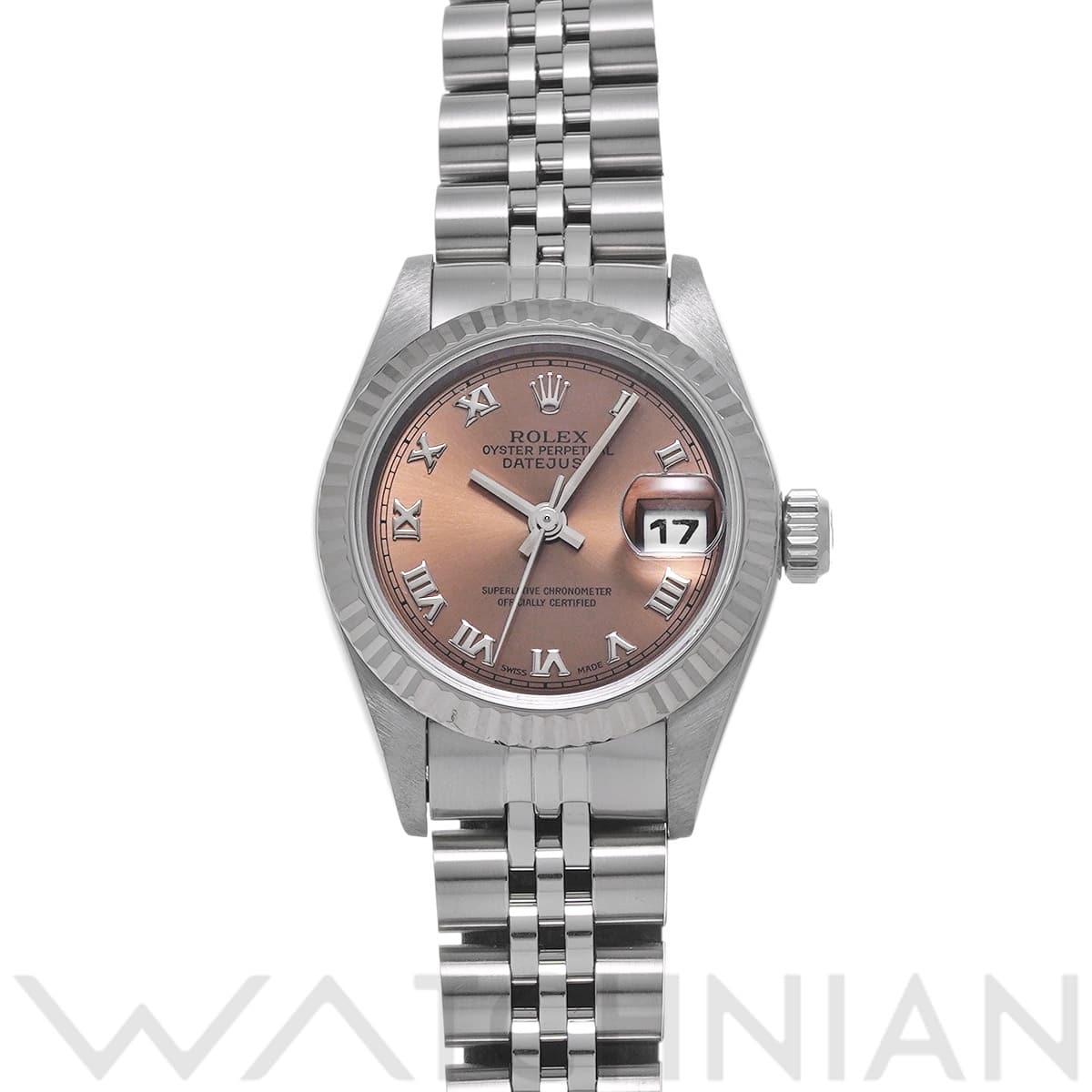 ロレックス デイトジャスト 69174 ピンク レディース 時計 【中古】【wristwatch】