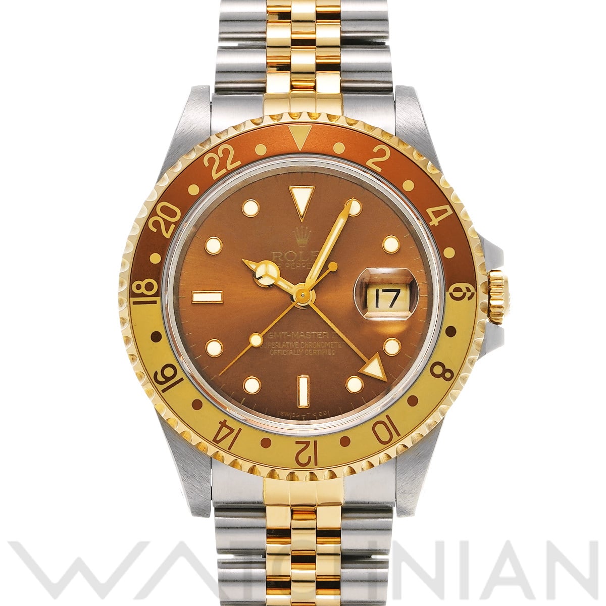 ロレックス GMTマスターII 16713 ブラウン メンズ 時計 【中古】【wristwatch】