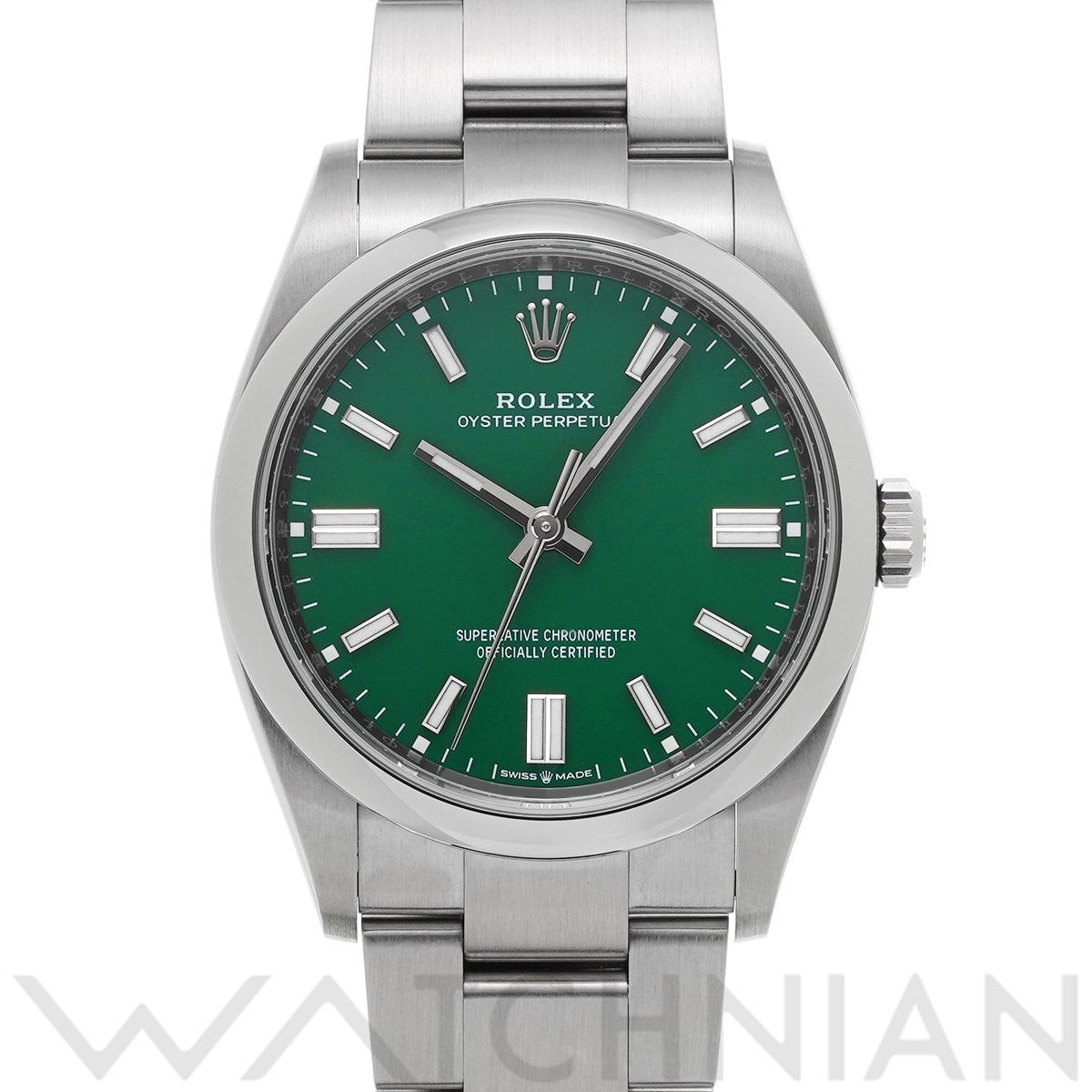 ロレックス オイスターパーペチュアル 36 126000 グリーン メンズ 時計 【中古】【wristwatch】