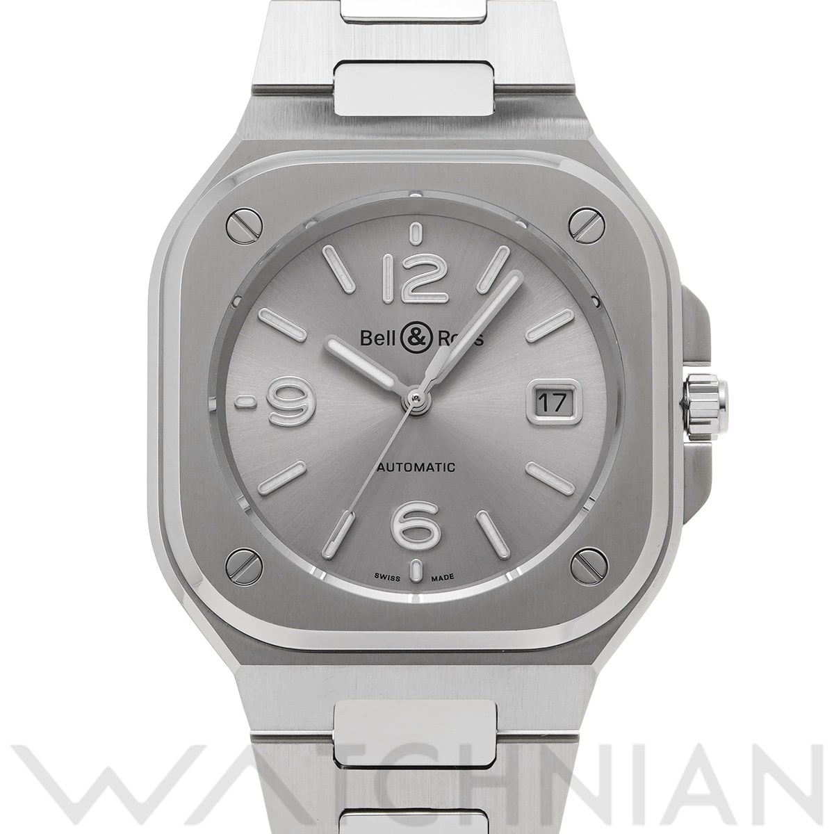 ベル＆ロス BR 05 グレースチール BR05A-GR-ST/SST グレー メンズ 時計 【中古】【wristwatch】