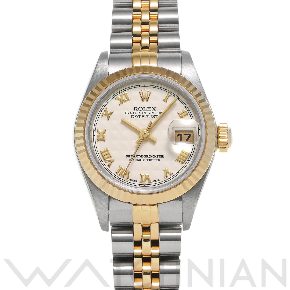 ロレックス デイトジャスト 79173 アイボリーピラミッド レディース 時計 【中古】【wristwatch】