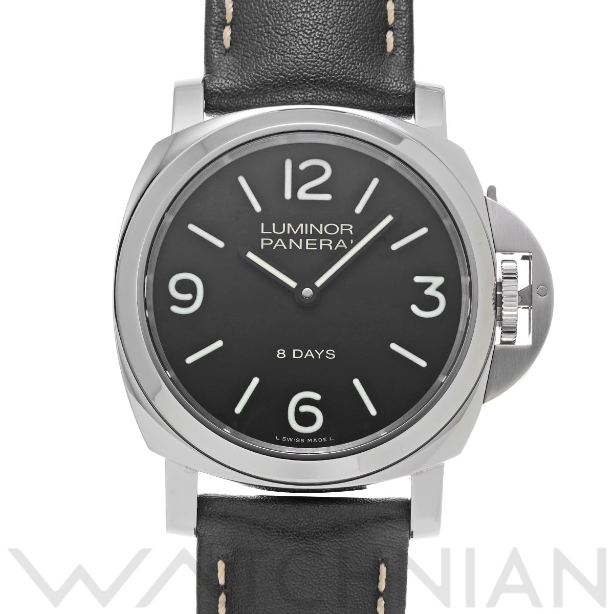 パネライ ルミノール ベース 8デイズ アッチャイオ PAM00560 ブラック メンズ 時計 【中古】【wristwatch】