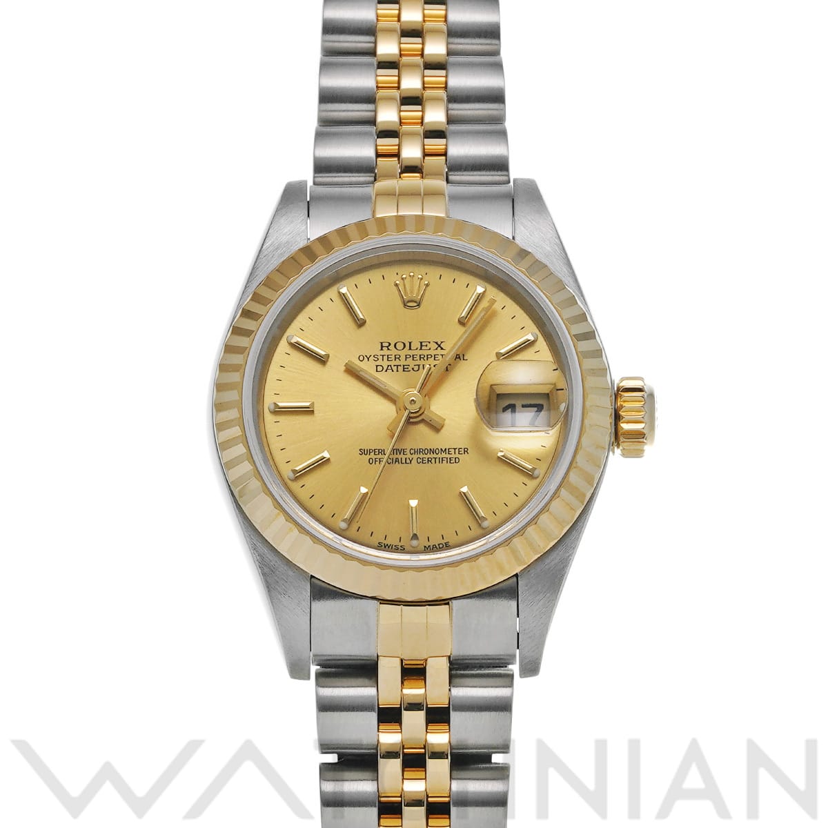 ロレックス デイトジャスト 79173 シャンパン レディース 時計 【中古】【wristwatch】