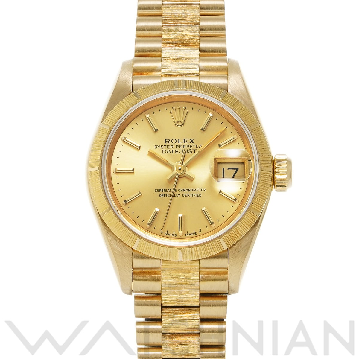 ロレックス デイトジャスト バーク 69278 シャンパン レディース 時計 【中古】【wristwatch】