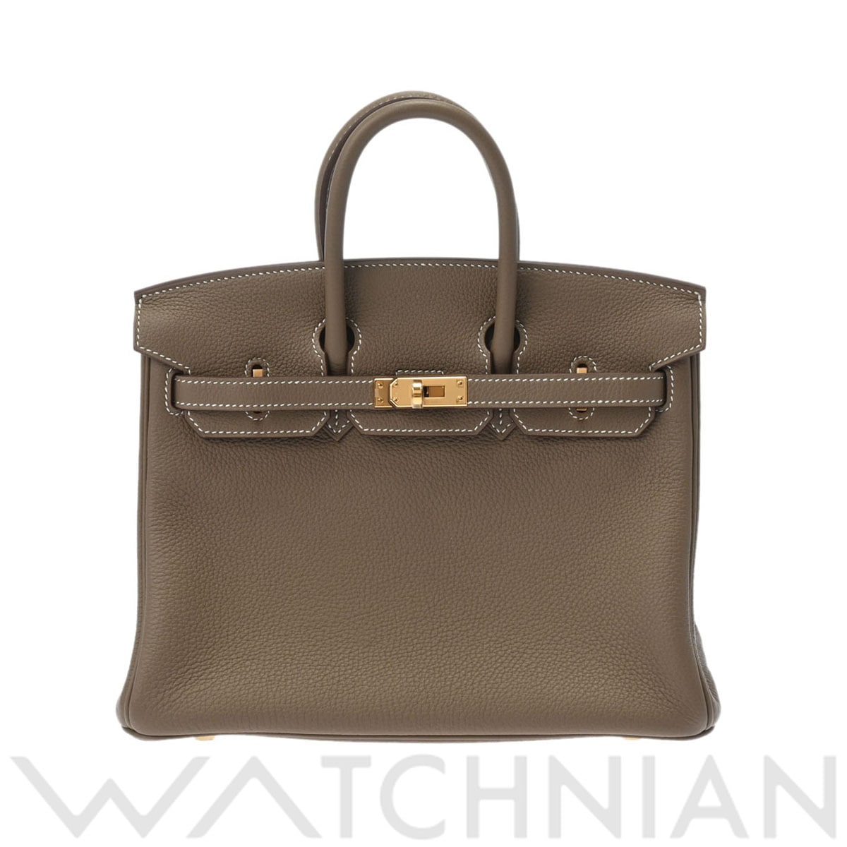 エルメス バーキン 25 エトゥープ/ゴールド金具 トゴ レディース バッグ 【未使用】【bag】