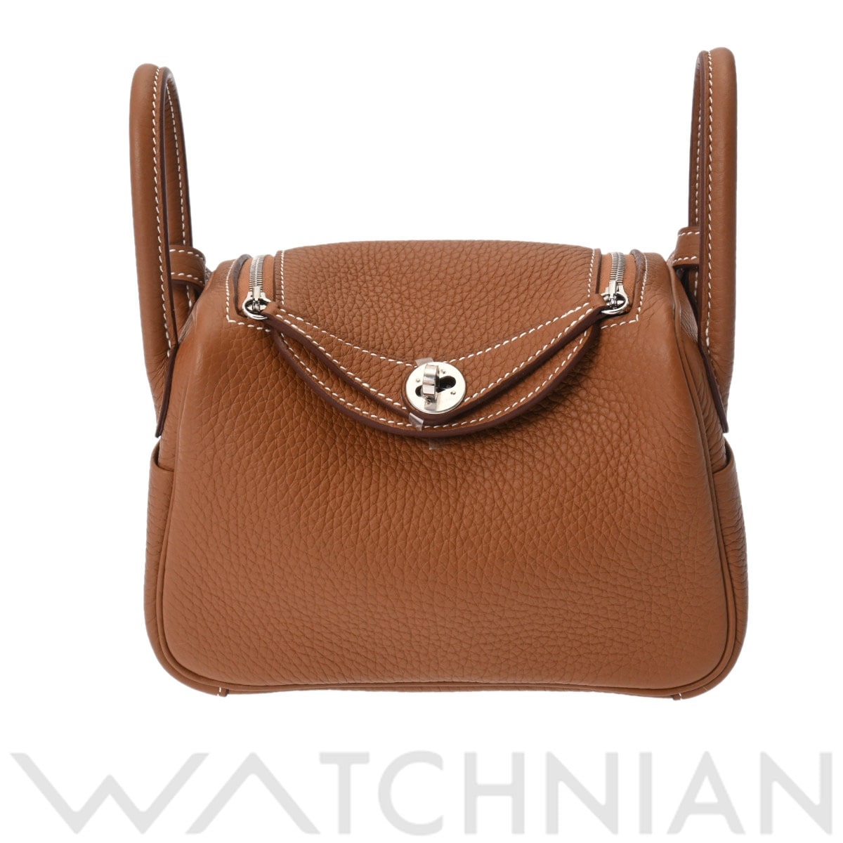 エルメス リンディ ミニ ヴェルソ ゴールド/パラジウム金具 トリヨンクレマンス レディース バッグ 【未使用】【bag】