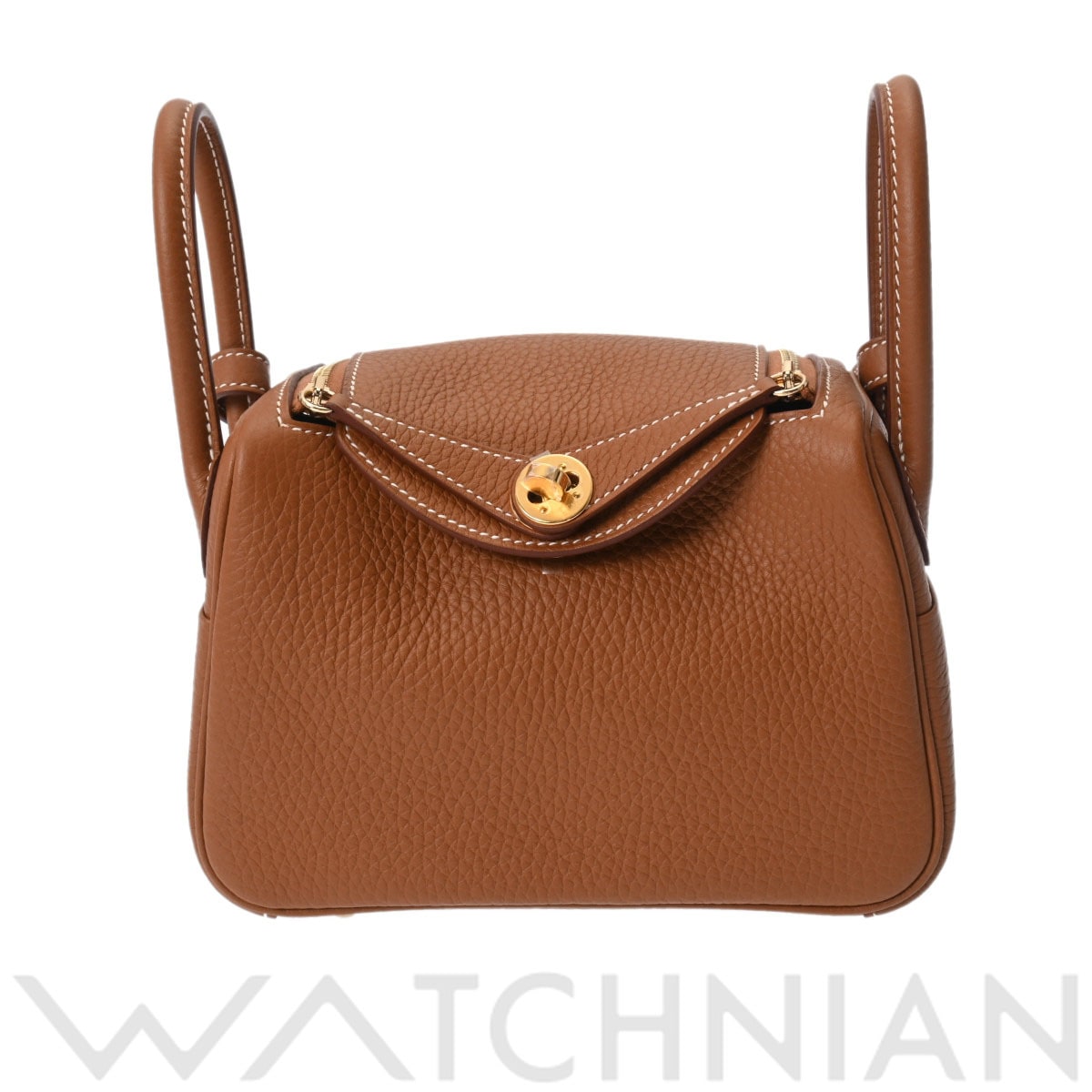 エルメス リンディ ミニ ゴールド/ゴールド金具 トリヨンクレマンス レディース バッグ 【新品】【bag】