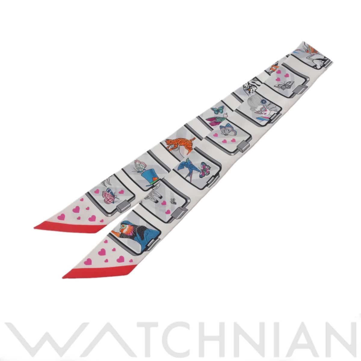 エルメス ツイリー HERMES STORY ホワイト 063875S シルク100％ レディース 【新品】【other】