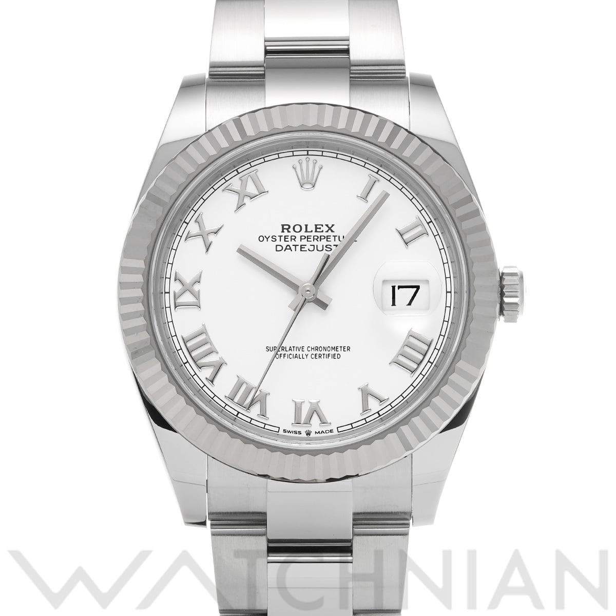 ロレックス デイトジャスト 41 126334 ホワイト メンズ 時計 【中古】【wristwatch】