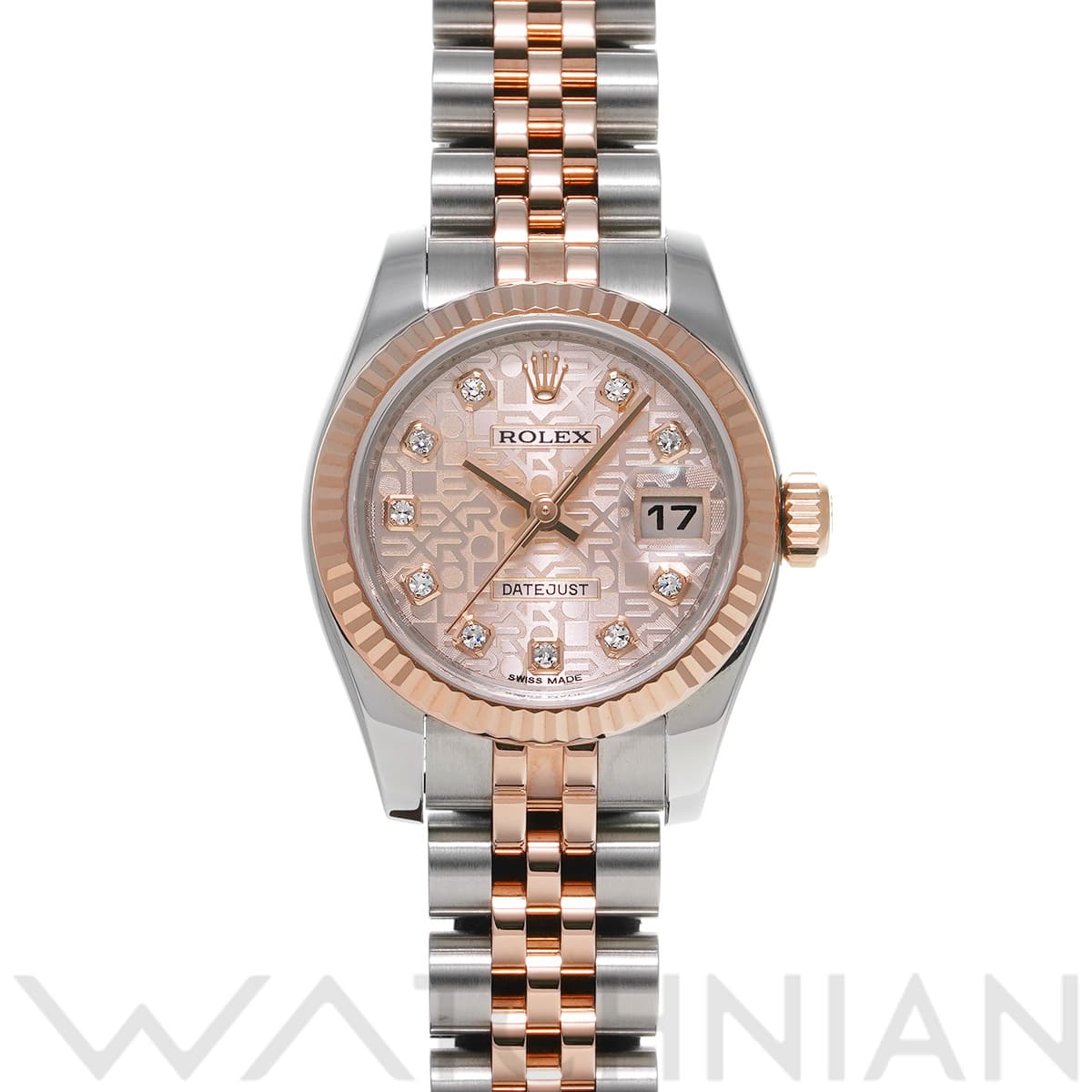 ロレックス デイトジャスト 26 179171G ピンクコンピュータ/ダイヤモンド レディース 時計 【中古】【wristwatch】