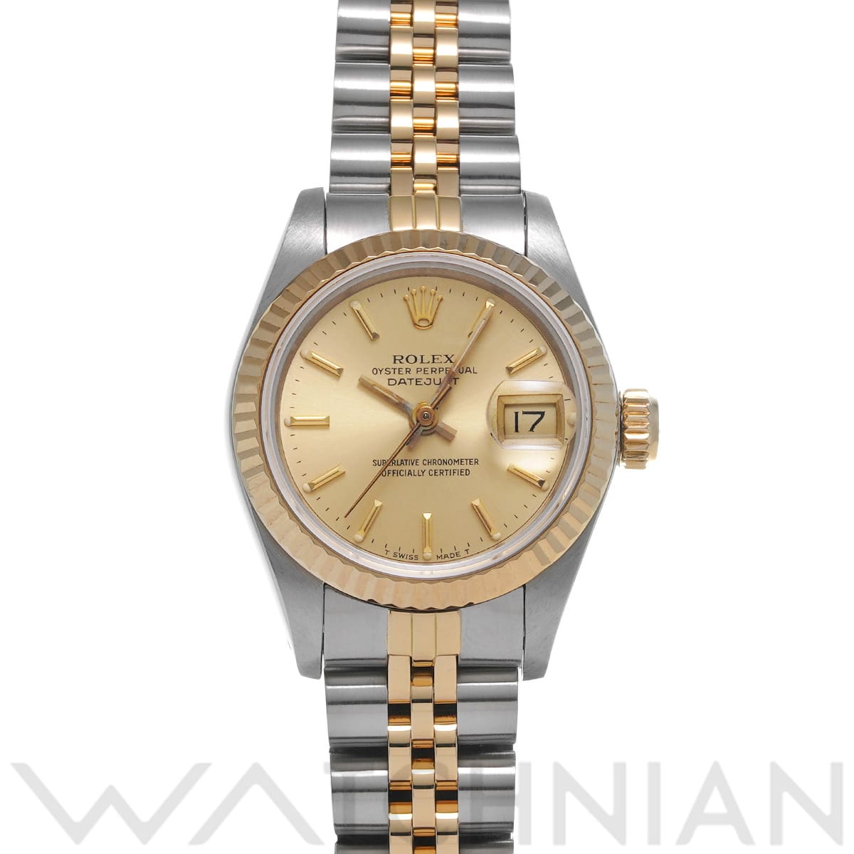 ロレックス デイトジャスト 69173 シャンパン レディース 時計 【中古】【wristwatch】