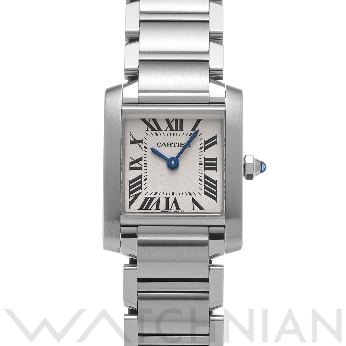 カルティエ タンクフランセーズ SM W51008Q3 シルバー レディース 時計 【中古】【wristwatch】