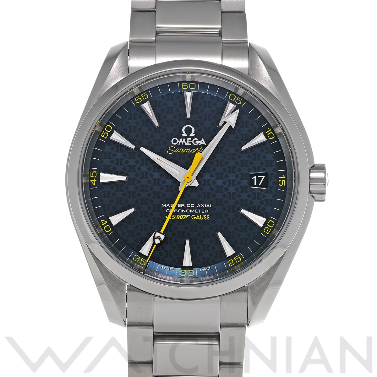 オメガ シーマスター アクアテラ マスターコーアクシャル ジェームズ・ボンド 007 231.10.42.21.03.004 ブルー メンズ 時計 【中古】【wristwatch】