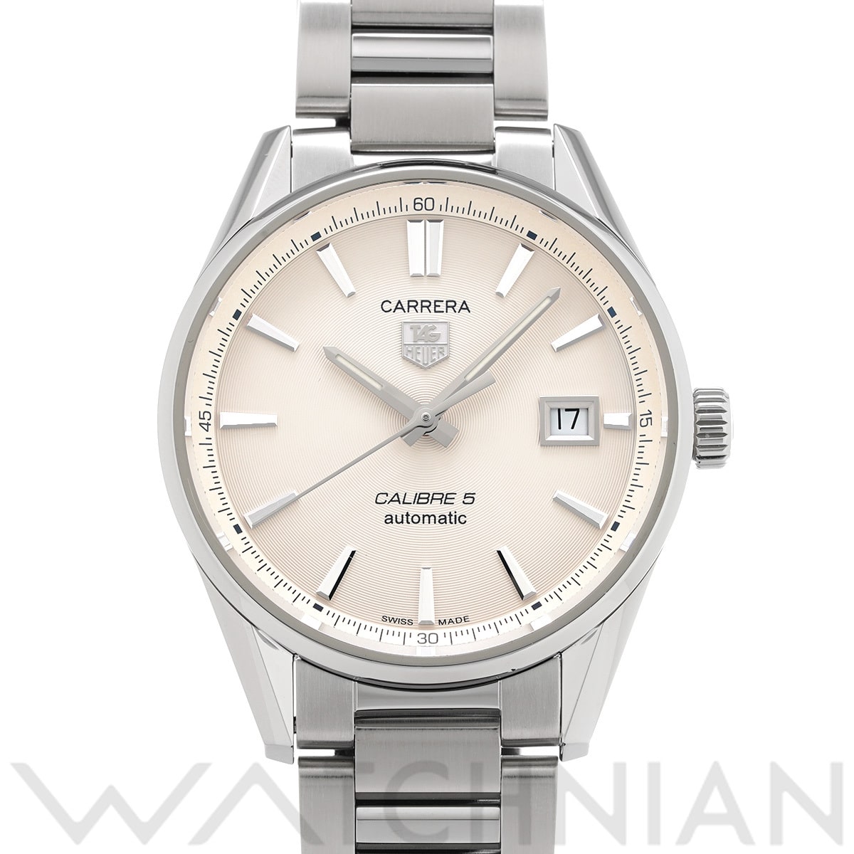 タグ ホイヤー カレラ キャリバー5 WAR211B.BA0782 シルバー メンズ 時計 【中古】【wristwatch】