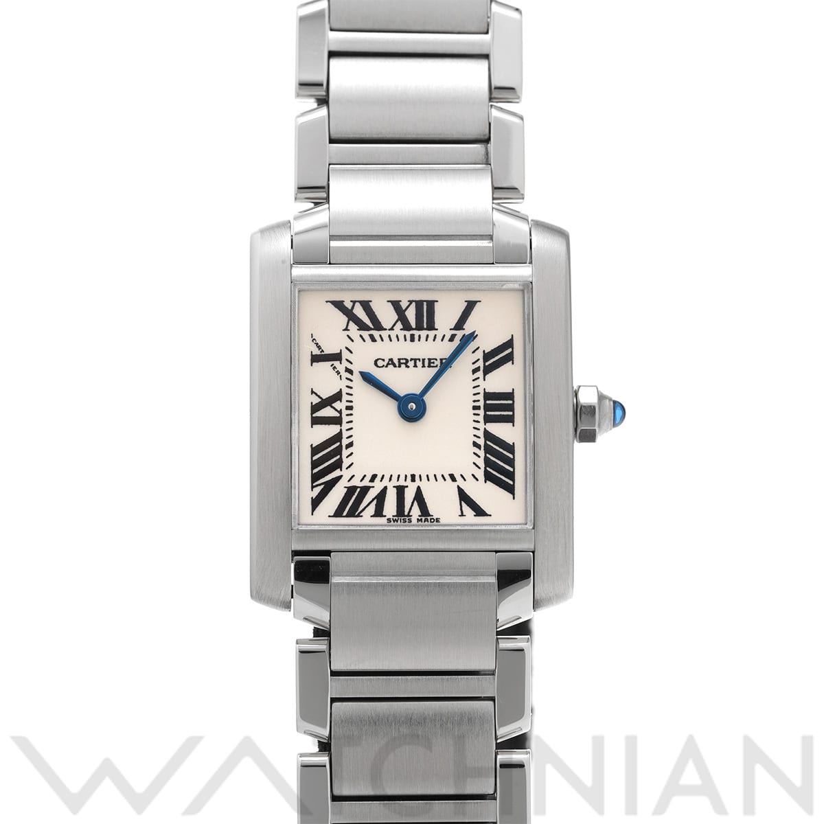 カルティエ タンクフランセーズ SM W51008Q3 シルバー レディース 時計 【中古】【wristwatch】