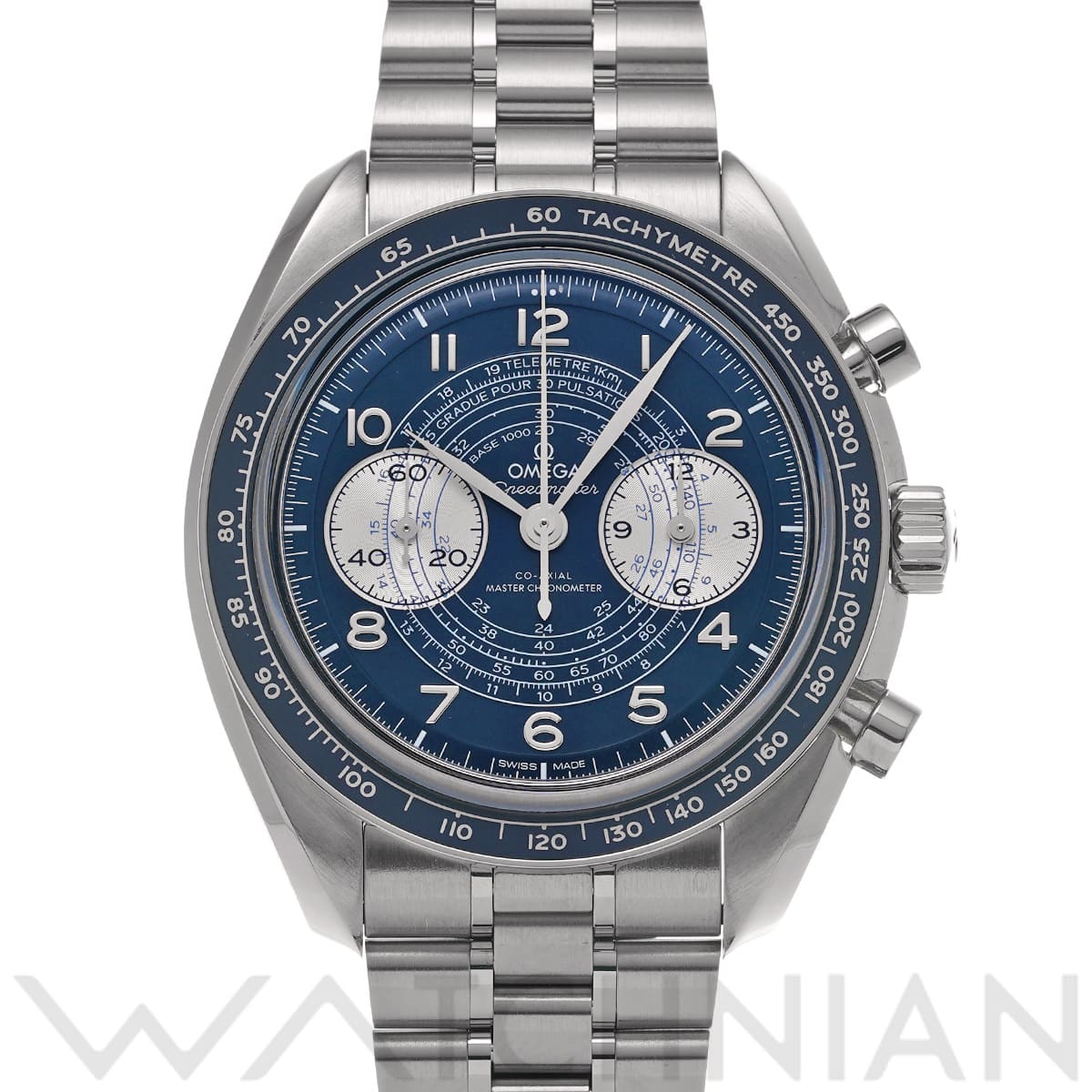 オメガ スピードマスター クロノスコープ コーアクシャル マスタークロノメーター 329.30.43.51.03.001 ブルー/シルバー メンズ 時計 【中古】【wristwatch】