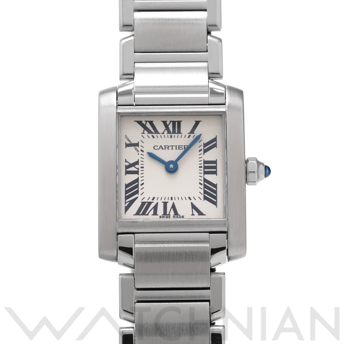 カルティエ タンクフランセーズ SM W51008Q3 シルバー レディース 時計 【中古】【wristwatch】
