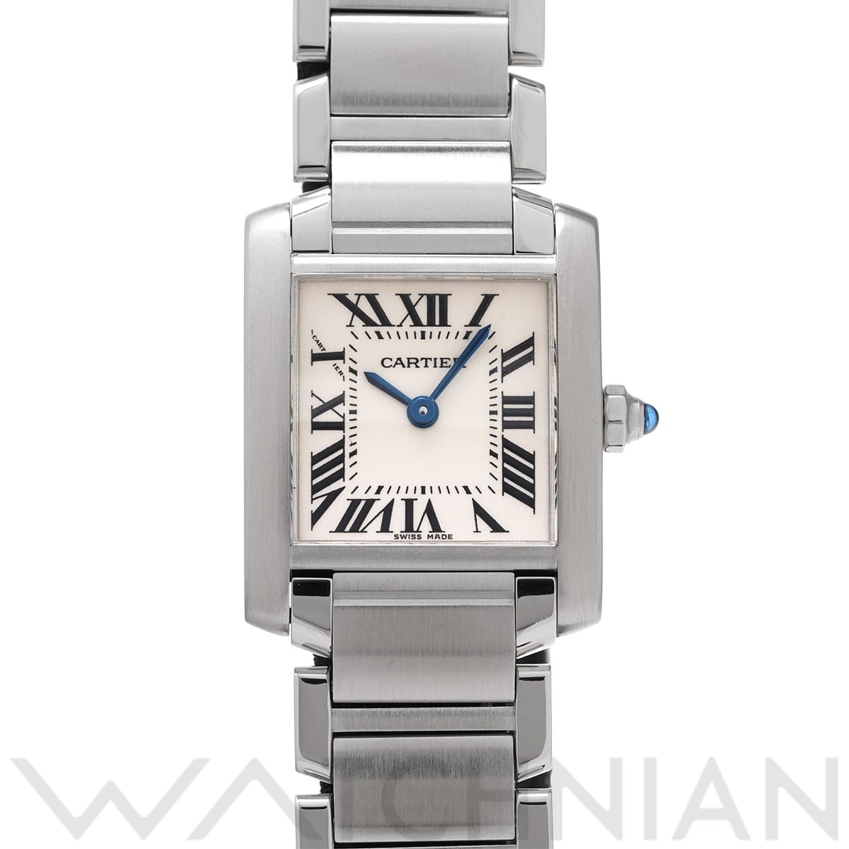 カルティエ タンクフランセーズ SM W51008Q3 シルバー レディース 時計 【中古】【wristwatch】