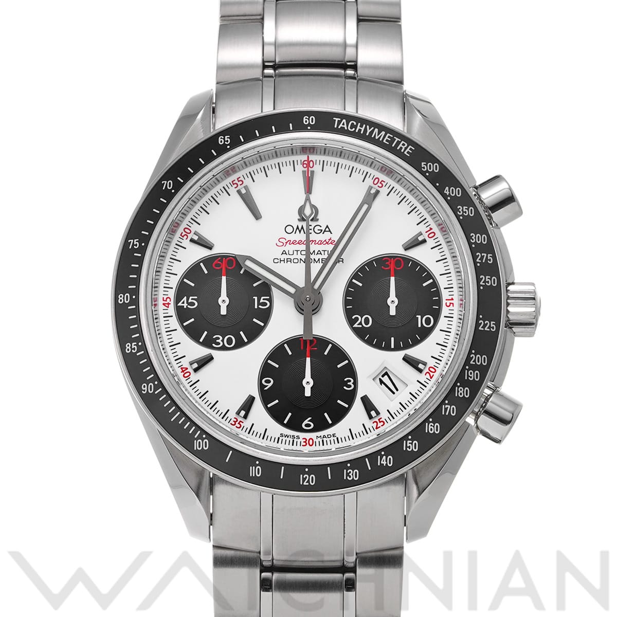 オメガ スピードマスター デイト 323.30.40.40.04.001 ホワイト/ブラック メンズ 時計 【中古】【wristwatch】