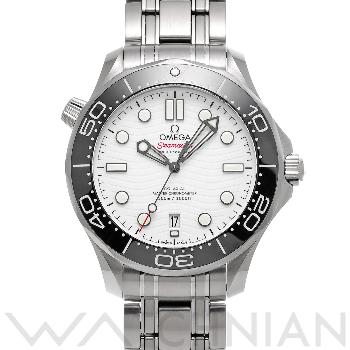 オメガ シーマスター ダイバー300 コーアクシャル マスタークロノメーター 210.30.42.20.04.001 ホワイト メンズ 時計 【中古】【wristwatch】