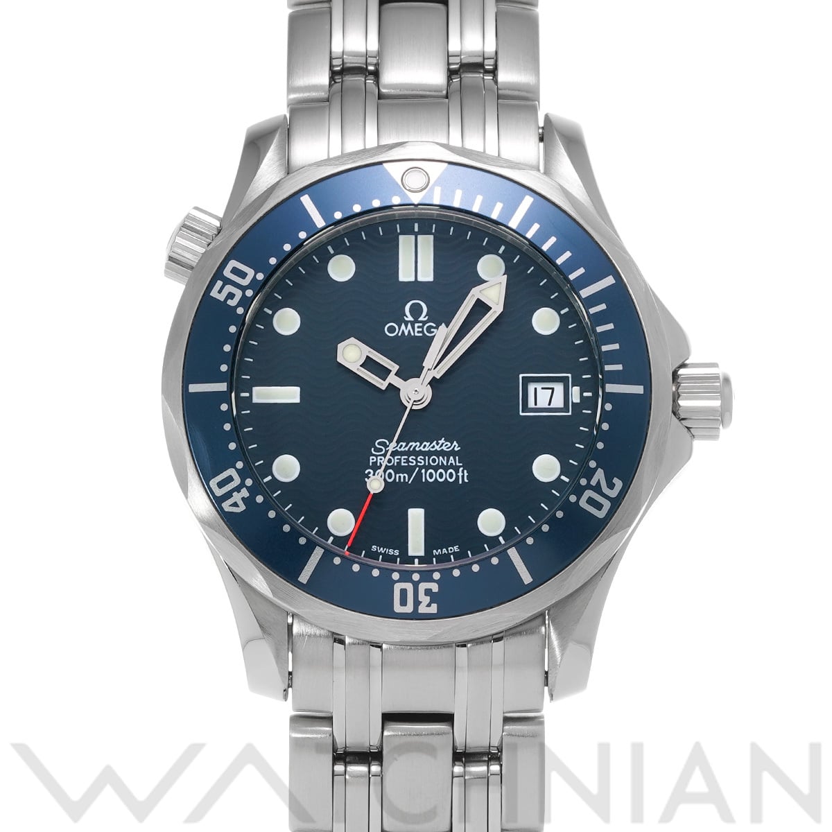 オメガ シーマスター プロフェッショナル 300 ミッドサイズ 2561.80 ブルー ユニセックス 時計 【中古】【wristwatch】