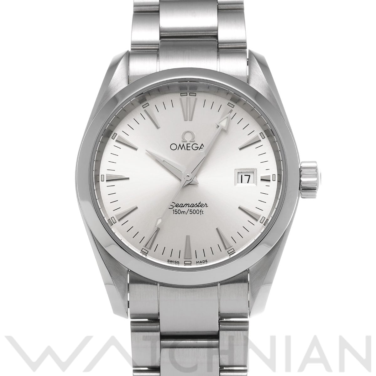 オメガ シーマスター アクアテラ クォーツ 2518.30 シルバー メンズ 時計 【中古】【wristwatch】