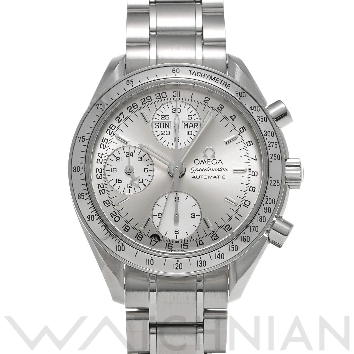 オメガ スピードマスター トリプルカレンダー 3523.30 シルバー メンズ 時計 【中古】【wristwatch】